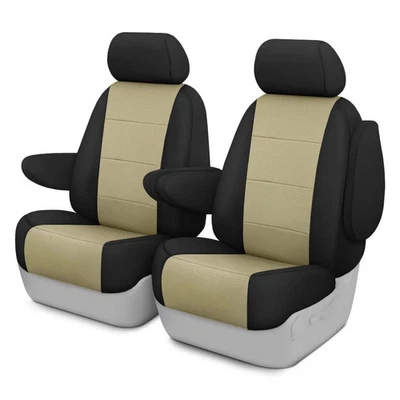 For Mercury Monterey 04-05 Retro Weave 2nd Row Black & Beige Custom Seat Covers - Imagem 1 de 4