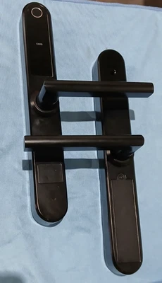 Ruveno Slim Smart Fingerprint Door Lock Handles Keypad Card Keyless - Black - Image 1 of 4