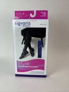 Sigvaris medizinische Kompressionsstrümpfe 832CSSW48 royalblau Argyle 20-30 mmHg SS RARITÄT - Bild 1 von 9