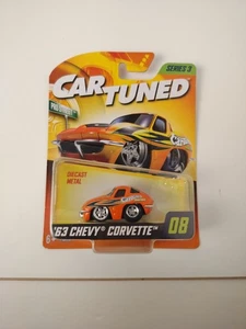 Auto Tuned Serie 3 '63 orange Chevy Corvette Chase Diecast Auto NEU in Verpackung - Bild 1 von 3