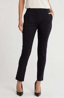 VALENTINO GARAVANI Pantalón de Pierna Ajustada Mezcla Lana Negro Talla US 2 / IT38 Foto 1 de 4