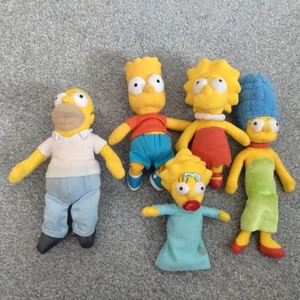 The Simpsons Family Plush Bundle x 5 Vintage 2007 Fox Gosh! Toys Bart Homer Lisa - Picture 1 of 8