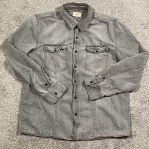 Jeremiah Vintage Workwear Denim Button Shirt Mens XL Gray Outdoors Utilitycore - Picture 1 of 12
