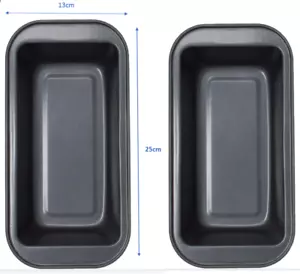 2 x Prima Non Stick Loaf Tin Baking Bread Loaf Cake Oven Tray Tin Steel UK - Picture 1 of 5