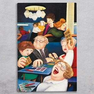 Bingo Ceramic Tile Wall Art Picture UV Printed By Beryl Cook Artwork H 30x20cm - Picture 1 of 5