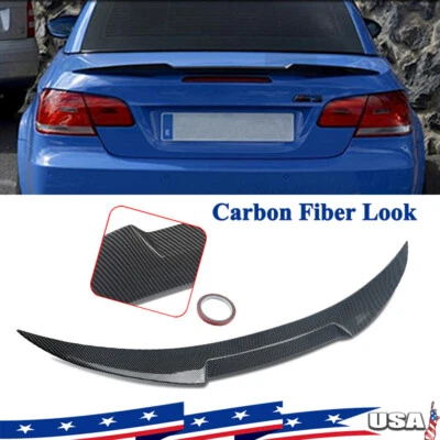 Rear Spoiler Wing For BMW E93 M3 328i 335i Convertible 2006 2007-13 Carbon Color - Image 1 of 4