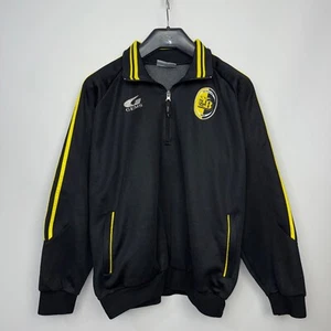 YOUNG BOYS 1/4 ZIP TRAINING FOOTBALL SOCCER TRACK TOP VINTAGE GEMS sz L MEN - Picture 1 of 24