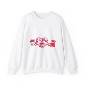 Valentines day Sweatshirt, Love Heart Crewneck Jumper, Romantic Gift for Her - Picture 1 of 13