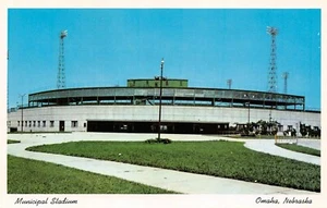 Omaha Nebraska NE Municipal Stadium Home Of The Cardinals Baseball Team Postcard - Picture 1 of 2