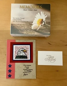 Handgefertigte Beileidskarte und ERINNERUNGEN Trauer Erinnerungsbox Aktivität Geschenk Familien 🧩 - Bild 1 von 7