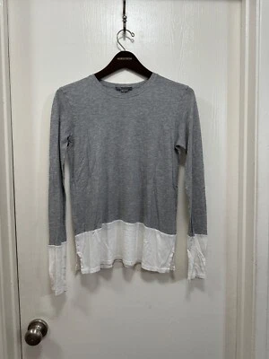 Женский топ Vince с длинным рукавом серый легкий повседневные предметы первой необходимости XS *отверстия - Изображение 1 из 4