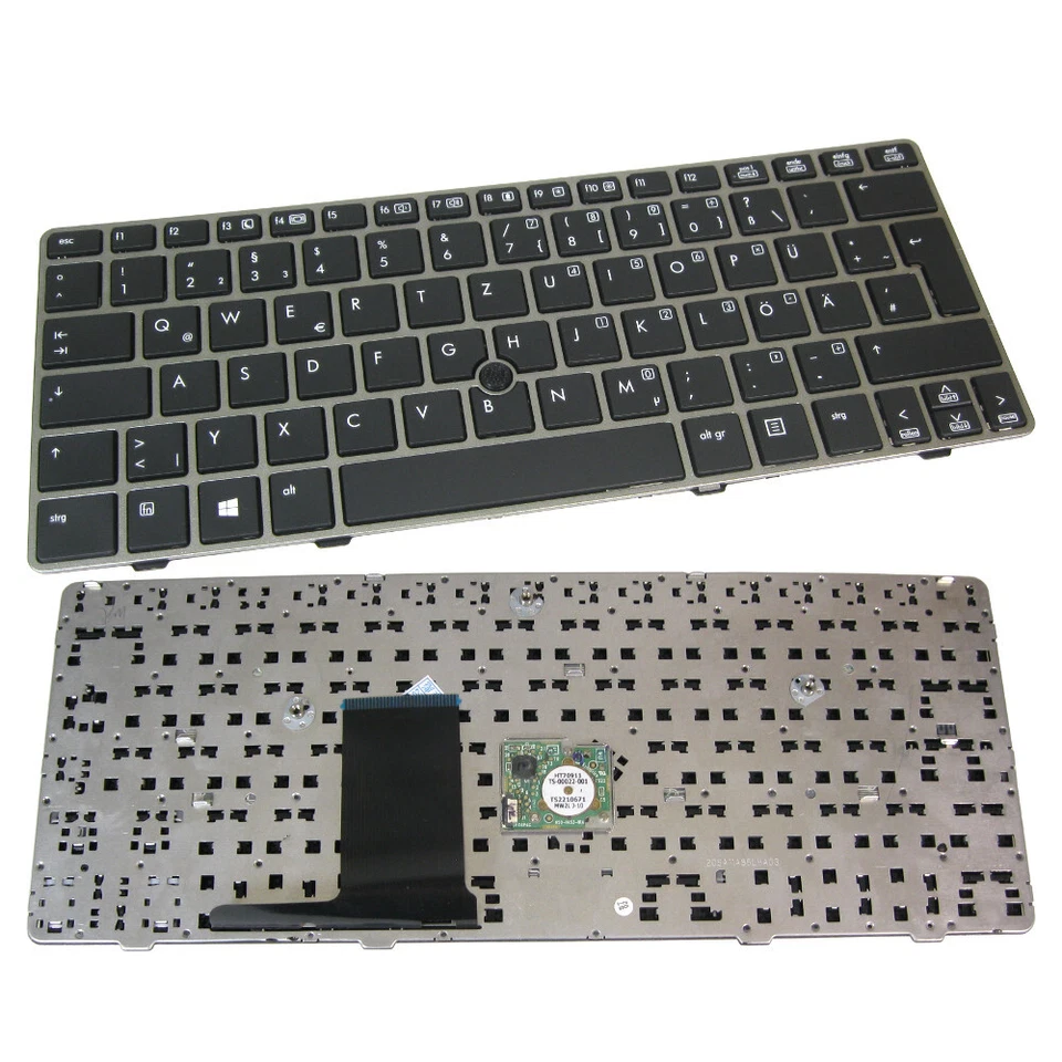 Orig Tastatur mit Trackpoint QWERTZ Deutsch ersetzt HP 651390-031 701979-041 - Bild 1 von 1