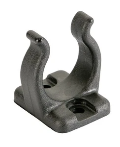 NAUTOS HPN043E - BLACK - TUBE CLIP 16MM ~ 0.63" - SET OF 2 PIECES - Picture 1 of 1