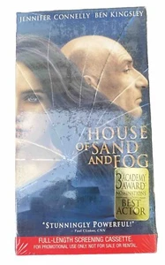 House of Sand and Fog (VHS 2004) Dreamworks PROMO SCREENER DEMO TAPE RARE Sealed - Picture 1 of 4