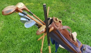 Hickory Golf Wickelgriffe aus glattem Kalbsleder in dunkelbraun - Bild 1 von 2