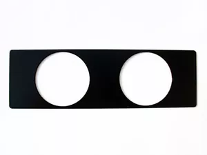 Instrumentenhalter 2 Loch Schwarz für DIN Radioschacht für Zusatzinstrumente NEU - Bild 1 von 1