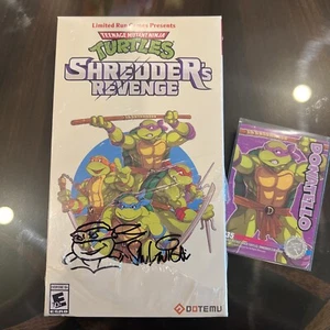 TMNT Shredder's Revenge Classic Limited Run Nintendo Switch Signed Steve Lavigne - Picture 1 of 8