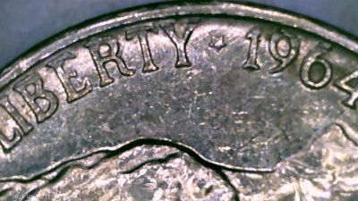 Extremely RARE!! 1964 D Jefferson Nickel - Error Coin Fine Condition - Image 1 of 4