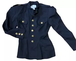 Too Be Seen 516 Womens Small 80’s retro jacket funky buttons padded shoulders - Picture 1 of 12