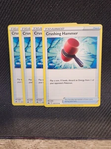 Pokemon TCG Crown Zenith Crushing Hammer 125/159 Trainer Playset X4 NM - Picture 1 of 1