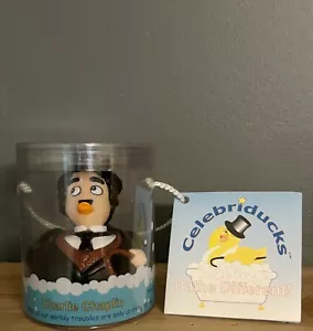 Pato de goma CelebriDucks Charlie Chaplin 2001 patito coleccionable - Imagen 1 de 6