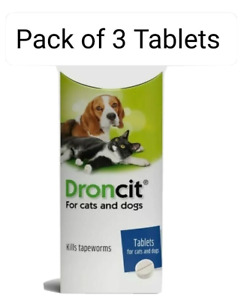 Droncit 3 pack Tapeworm Worming Tablets, 50mg Tablet - AVM-GSL