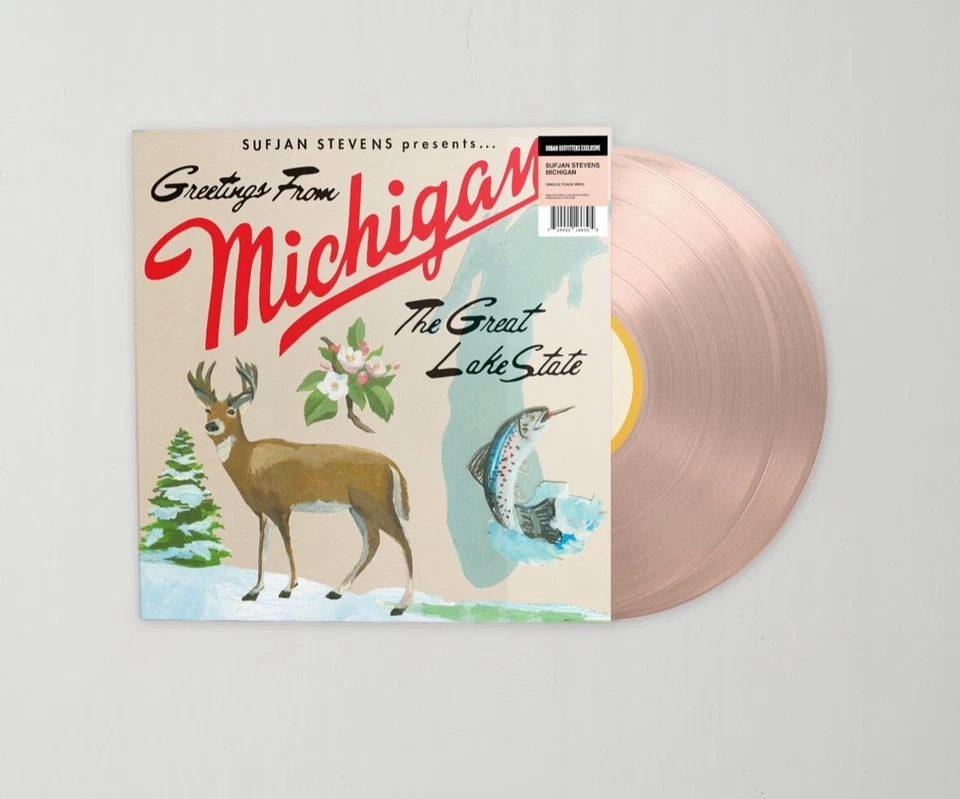 Sufjan Stevens Michigan Exclusive Limited Peach Colored Vinyl 2XLP 1k New Seal Foto 1 de 1