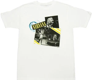 Camiseta Nirvana Scrap Live Collage Adulto - Camiseta Música Rock and Roll Kurt Cobain - Imagen 1 de 1