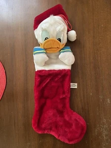 Vintage 21" Donald Duck Disney 3D Christmas Stocking Plush- Excellent Condition! - Picture 1 of 4