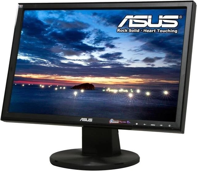 Asus VW193 Screen Monitor LCD Display 19 " 16:9 Wide PC VGA Desktop Computer - Image 1 of 4