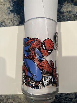 Vintage Amazing Spider-Man 1977 7-11 7 Eleven Glass Tumbler Cup Marvel Comics • 35.20$
