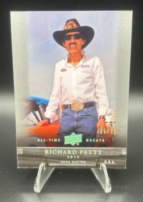 2012 Upper Deck All-Time Greats Richard Petty Silver #56 SP 06/35 7 Daytona Wins - Image 1 of 2