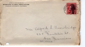 STANFORD ALUMNI ASSOCIATION, PMK SANTA ROSA, CA 1909 FDC8797 - Picture 1 of 3
