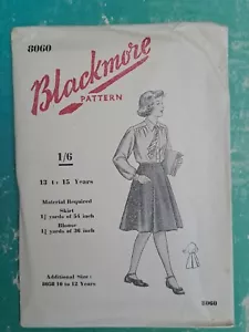 1950s Blackmore Paper Sewing Dress Pattern Vintage Girls Skirt 13 - 15 yrs - Picture 1 of 2