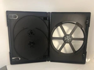 5 NEW TOP QUALITY ORIGINAL VIVA ECO-BOX 14MM TRIPLE 3-DVD CASE,BLACK, FREE SHIP - Picture 1 of 2