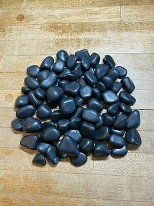Shungite Imported From Karelia Russia Mineral Gemstone Tumbled Rock Specimens777 - Picture 1 of 4