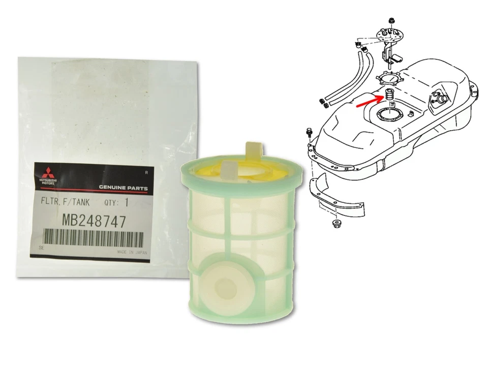 Filtro de combustible MB248747 OE para Mitsubishi L200 2.5 diésel Pajero 3.2 diésel Foto 1 de 1