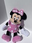 Disney Minnie Mouse 16” Inch Plush Stuffed Animal Pink Dress Mickey Toy