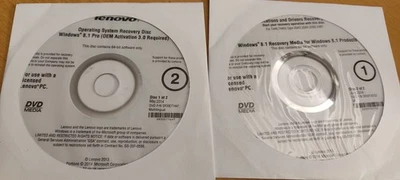 NEU Lenovo Recovery DVD Windows 8.1 Professional 64 Bit Operating System - Bild 1 von 2