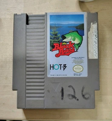 The Black Bass Nintendo Entertainment System NES CART ONLY Tested works Fishing - Image 1 of 3