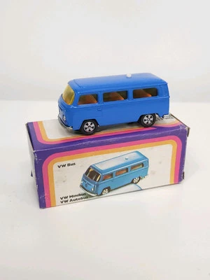 Vintage Siku 1000 Series 1031 1331 VW Bus T2 - Mint Boxed Minibus Rare Blue MIB - Image 1 of 4