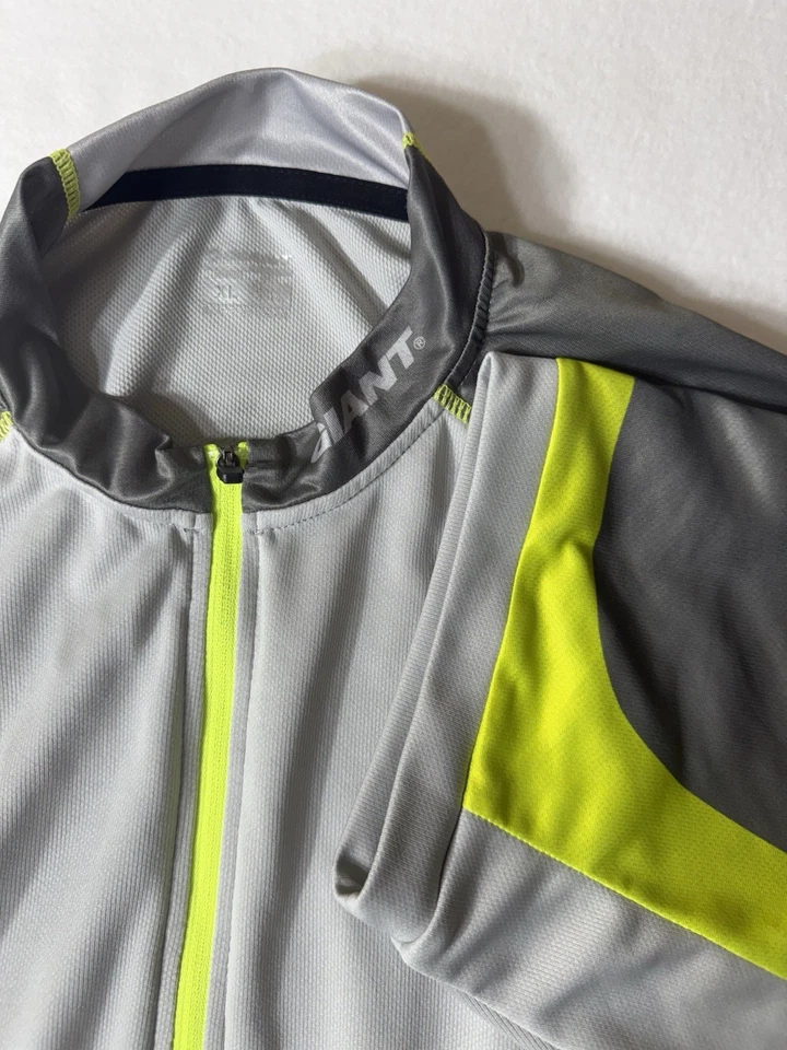 Camiseta de ciclismo para hombre Giant Brand gris y verde talla XL Foto 1 de 4