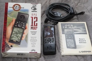 GARMIN GPS 12 MAP Portable hand held GPS receiver for Hiking, Boating, etc - Picture 1 of 5
