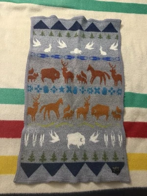 Pendleton Shared Paths 2019 cuna lana algodón manta joven bebé 23x38” Foto 1 de 4