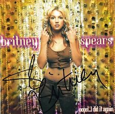 Britney Spears SIGNED Oops I Did It Again CD COA