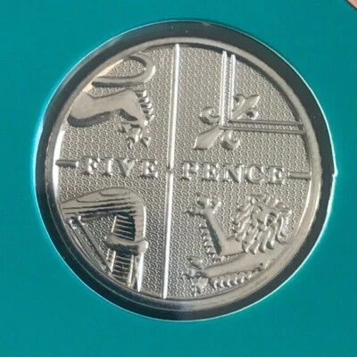 Simply-Coins~ 2018 FIVE 5 PENCE COIN BRILLIANT UNCIRCULATED BU BUNC - Image 1 of 3