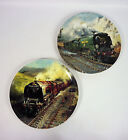 2 Vintage Wedgwood Royal Mail Collection Decorative Plates 'Famous Trains' 1994