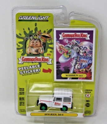 Greenlight Garbage Pail Kids 1975 Jeep DJ-5 Chase Green Machine Rare New - Image 1 of 4