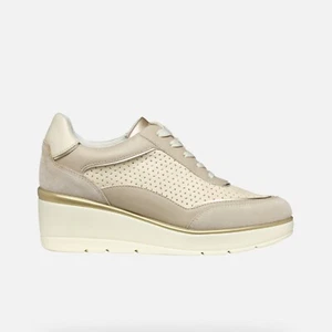 GEOX Sneackers Donna ''ILDE'' SUPER TRASPIRANTE Comoda Zeppa D55RAB05422C5AH6 - Foto 1 di 6