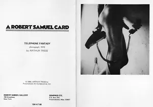 Telephone Fantasy Nude Male A Robert Samuel Card 1980 print Arthur Tress 78' - Picture 1 of 3